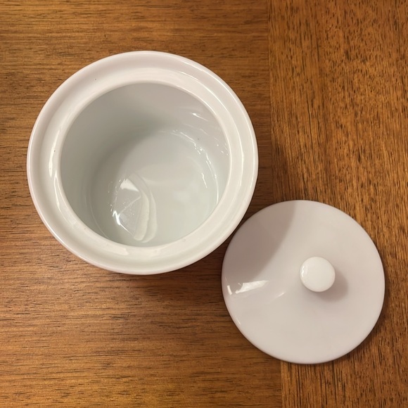 Vintage CORELLE Corning PEACH FLORAL Pattern Sugar Bowl with Lid - Picture 3 of 8